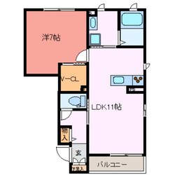 シャーメゾン江口の物件間取画像